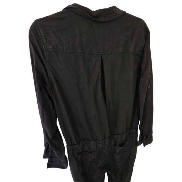 Bella Dahl Black Waist Cinche Romper Sz L - Picture 5 of 9